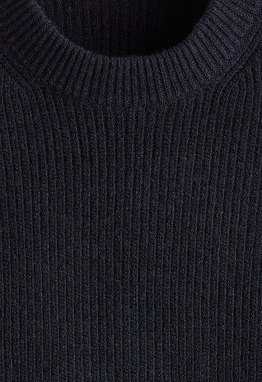 H&M - Loose fit rib-knit jumper - navy blue