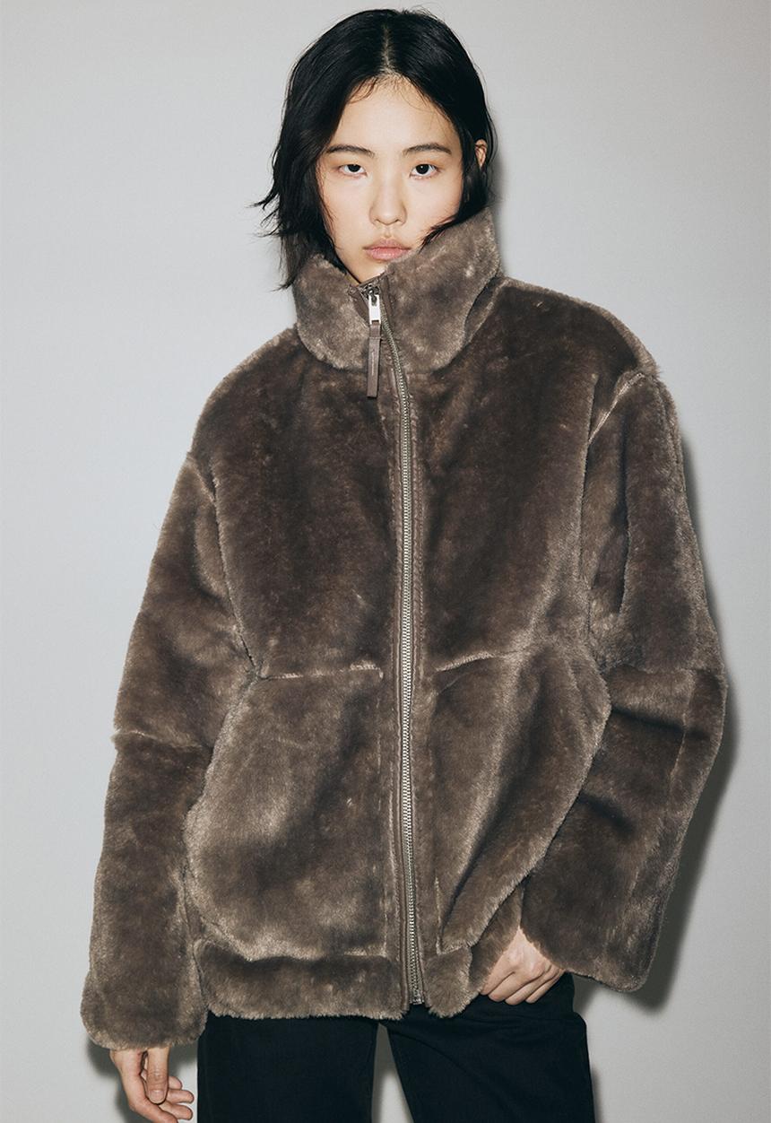 H&M - Oversized jacket - dark beige