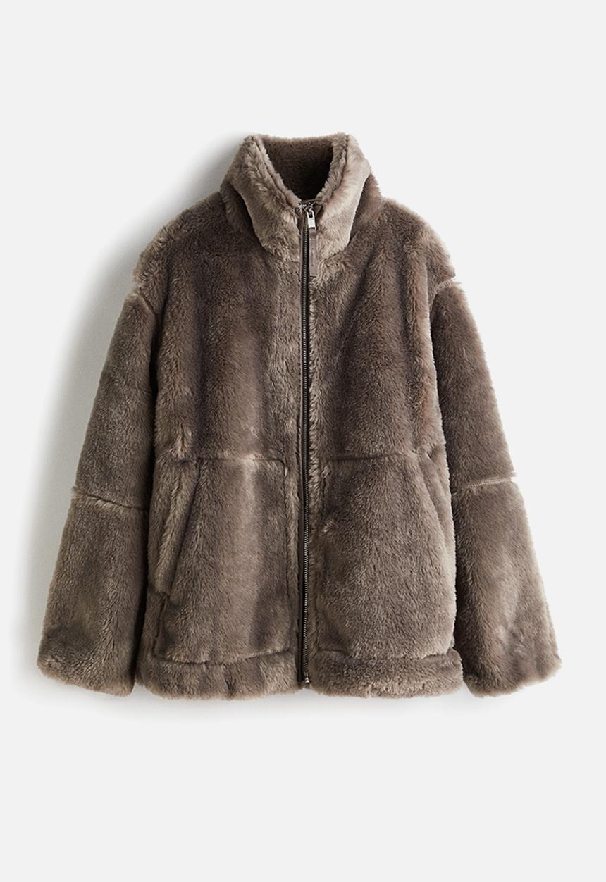 H&M - Oversized jacket - dark beige