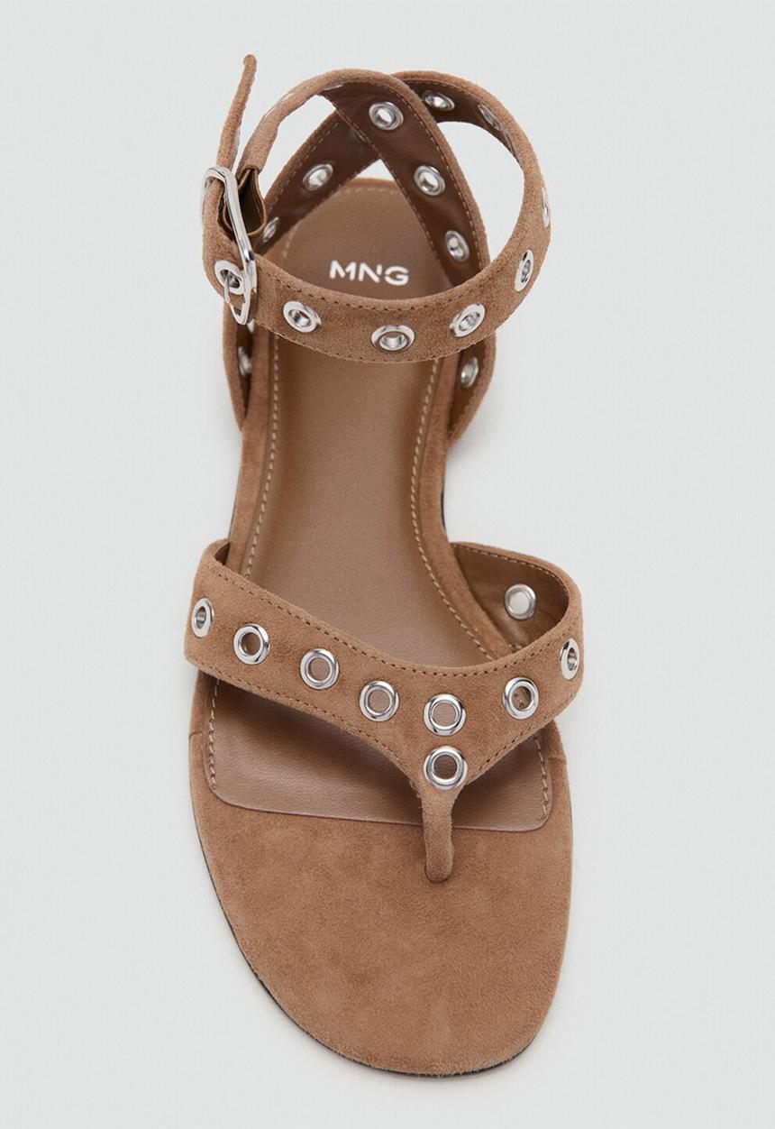 MANGO - Cola thong ankle strap - light/pastel brown