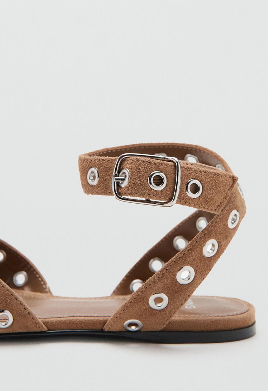 MANGO - Cola thong ankle strap - light/pastel brown