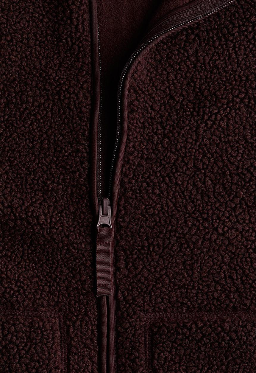 H&M - Teddy jacket - burgundy