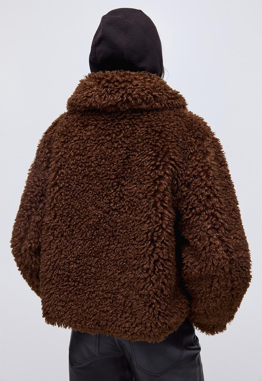 H&M - Teddy jacket - dark brown