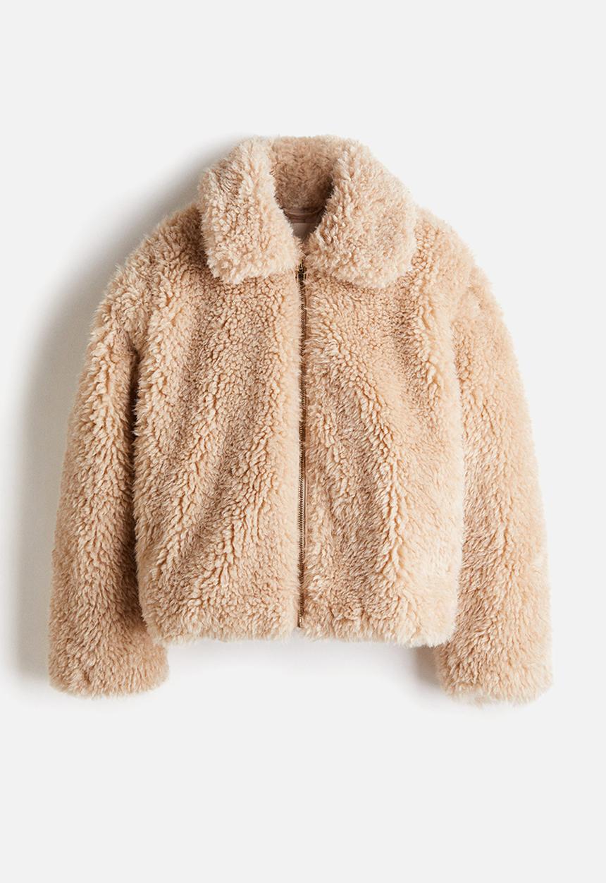 H&M - Teddy jacket - beige