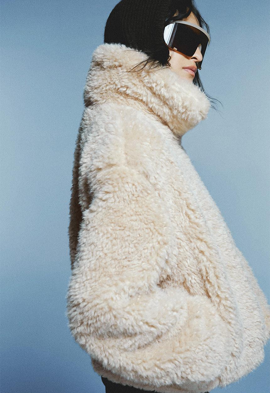 H&M - Teddy jacket - beige