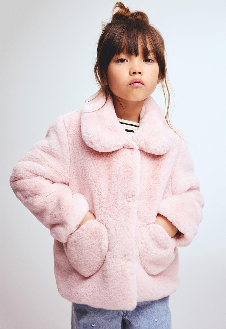 H&M - Fluffy jacket - light pink