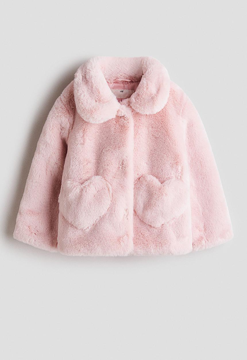 H&M - Fluffy jacket - light pink