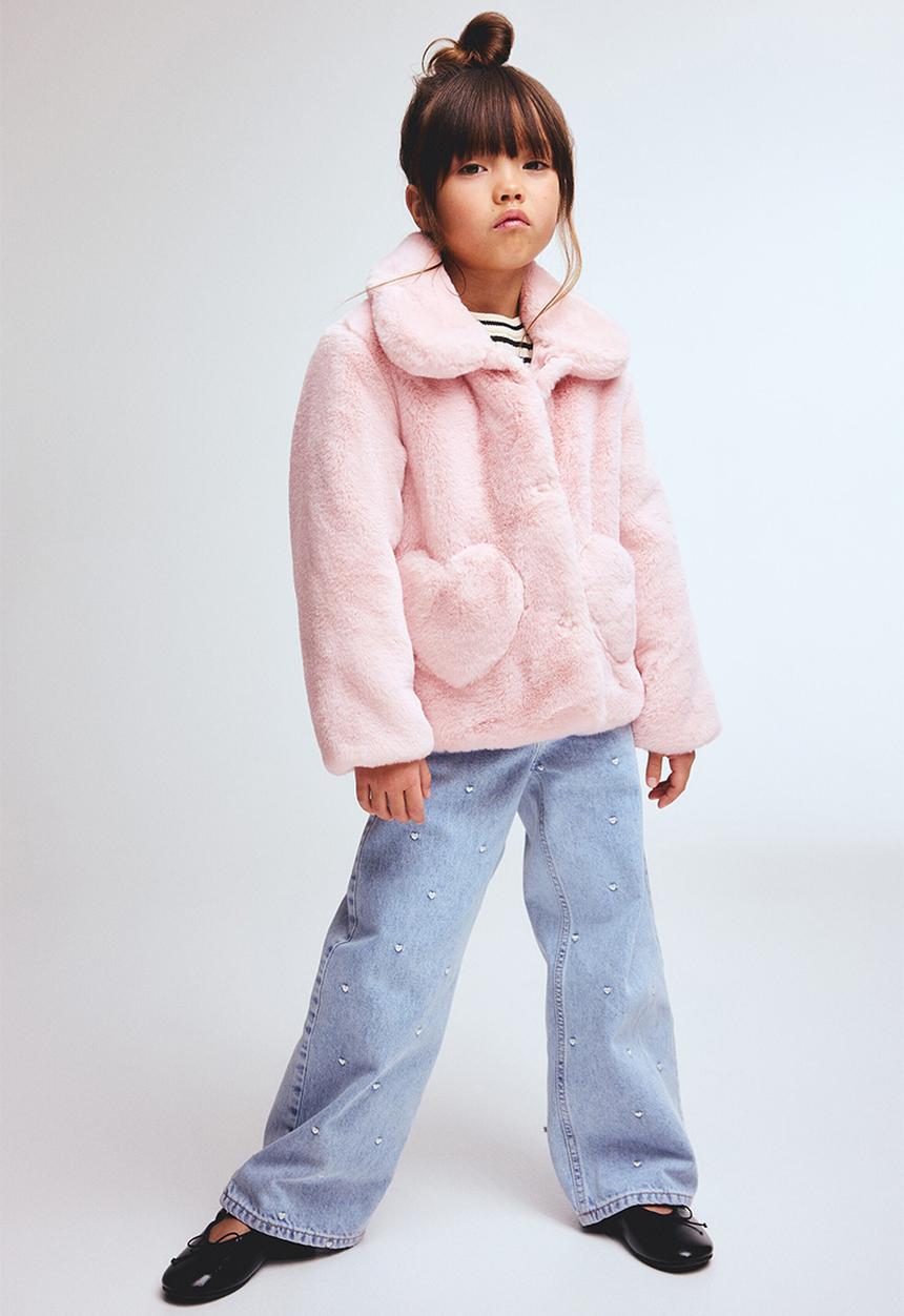 H&M - Fluffy jacket - light pink
