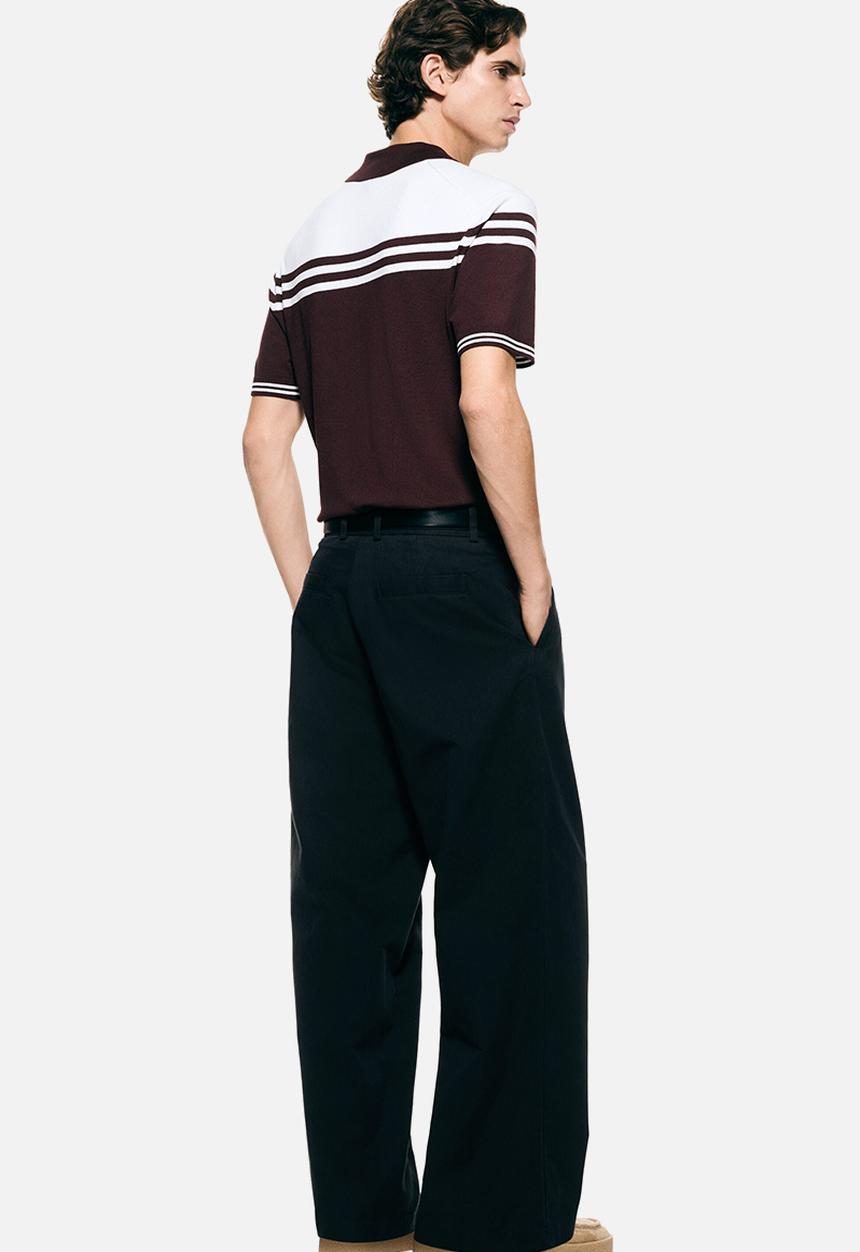 H&M - Loose fit tailored trousers - black