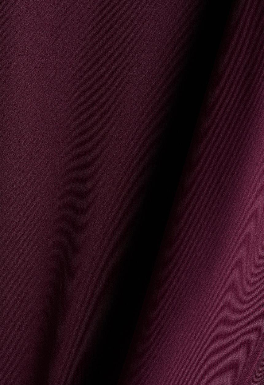 H&M - Draped one-shoulder top - plum red