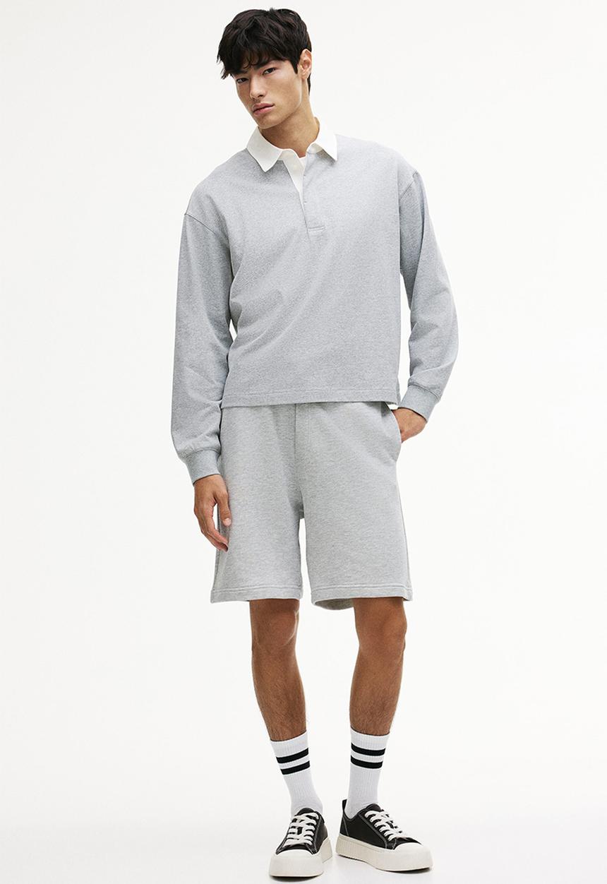 H&M - Relaxed fit shorts - light grey