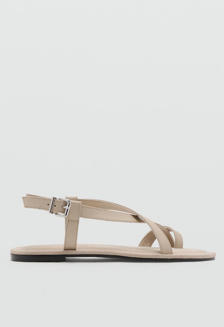 MANGO - Enne toe post slingback - neutral