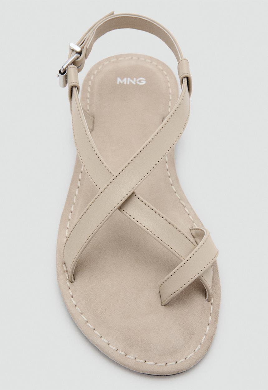 MANGO - Enne toe post slingback - neutral