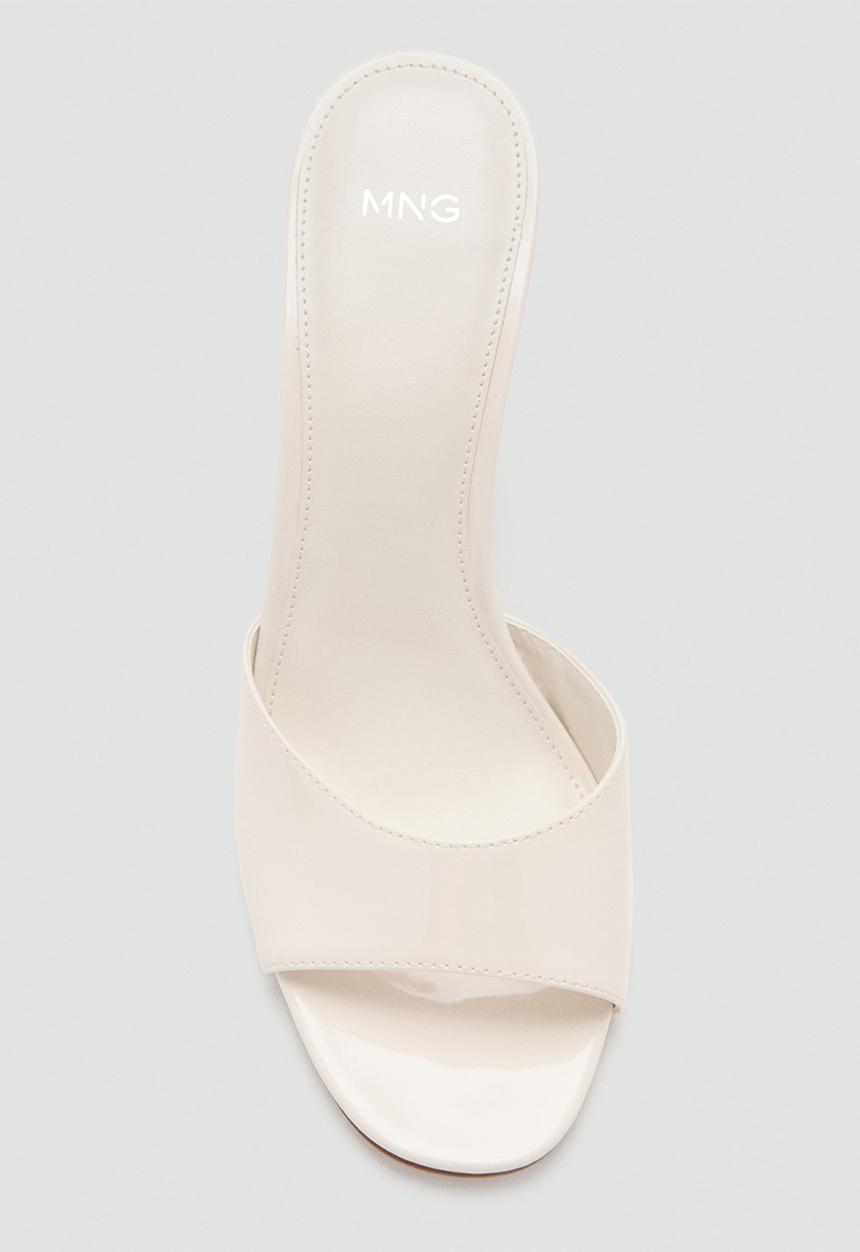 MANGO - Clau open toe mule - white