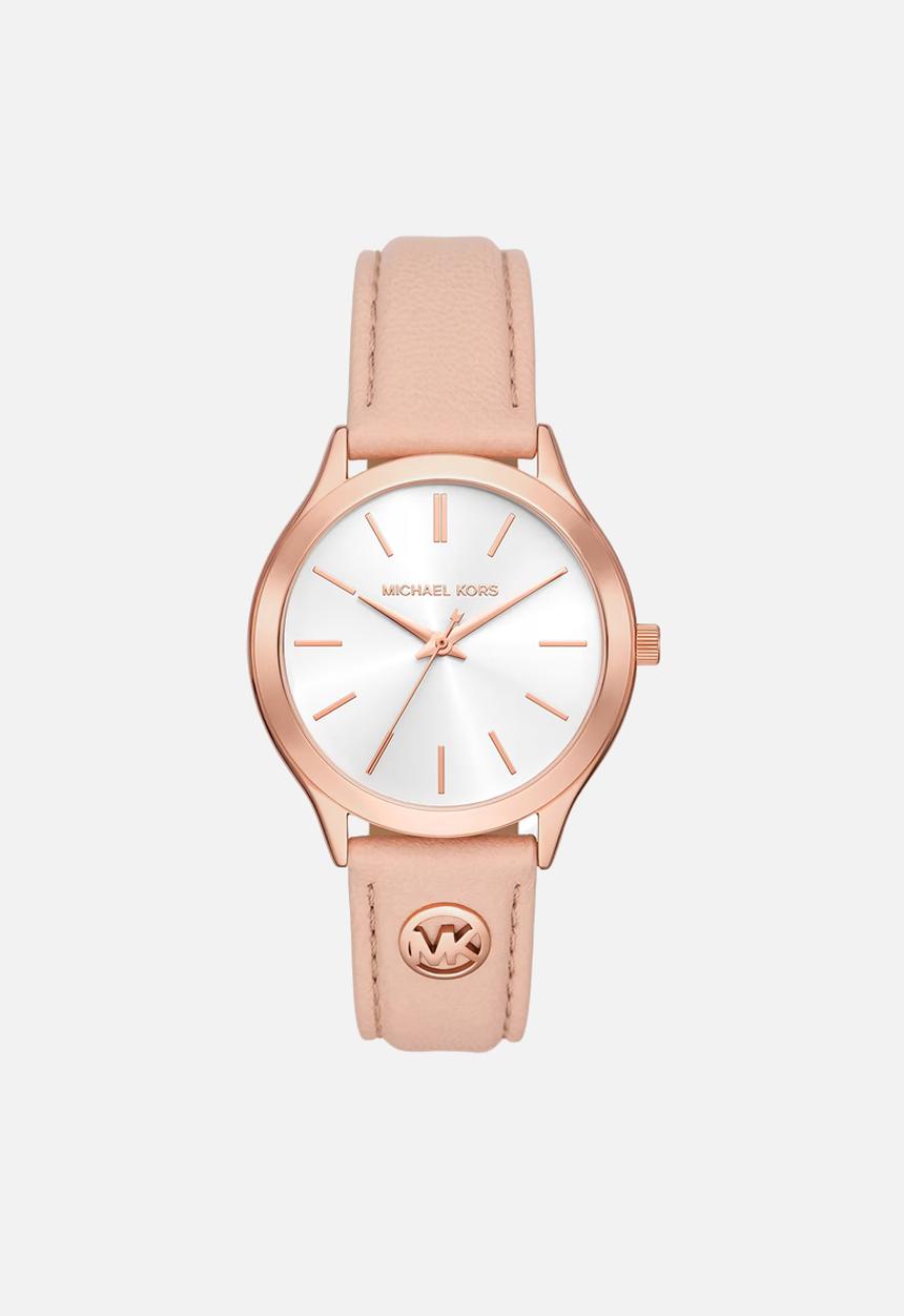 Michael Kors - Michael Kors Slim Runway Three-Hand Watch MK7545  - Pink