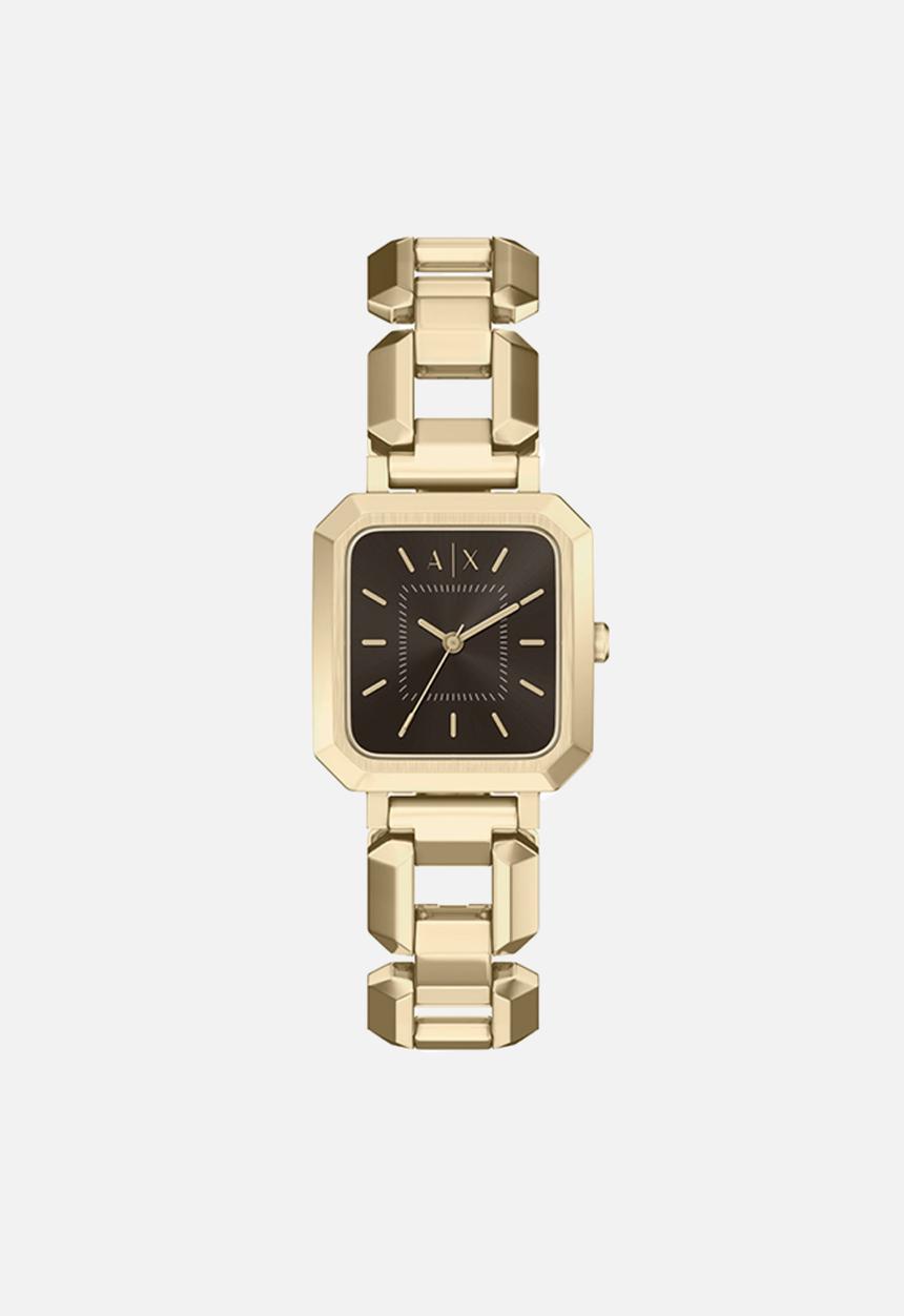 Armani Exchange AX5738 Sync Three-Hand Day-Date Watch - Gold