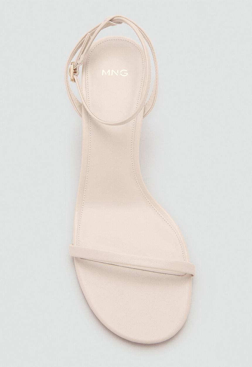 MANGO - Pia open toe ankle strap - light beige