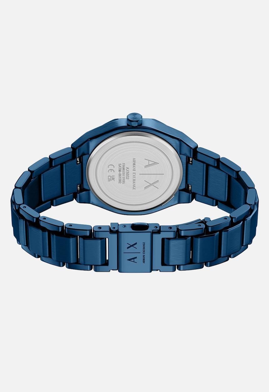 Armani Exchange - Armani Exchange AX6032 Sync Three-Hand Day-Date Watch - Blue