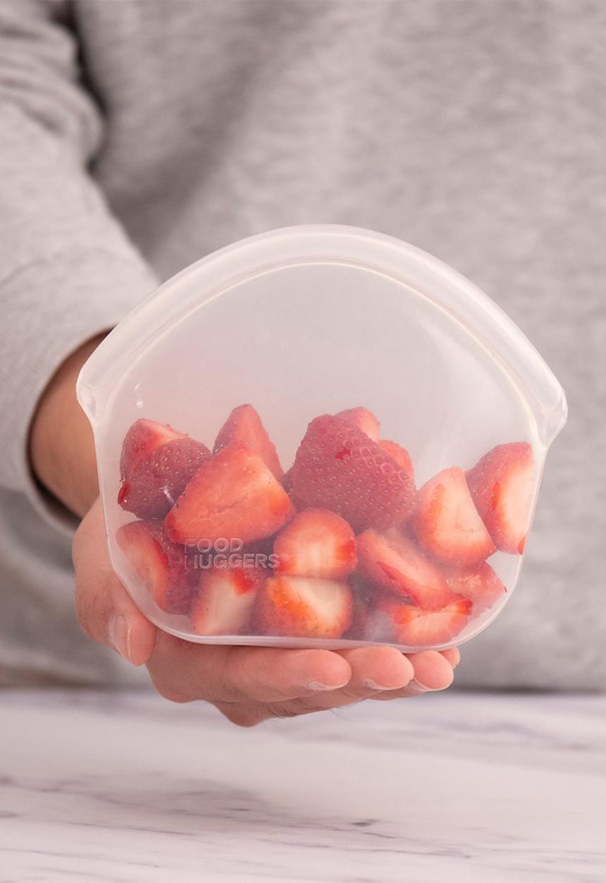Foodhuggers - Food Huggers Reusable Silicone Hugger Bag 400ml - Clear