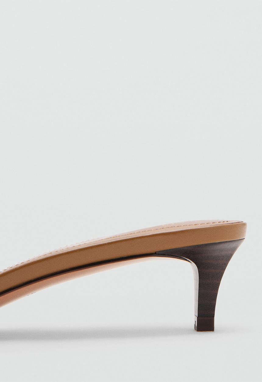 MANGO - Ted open toe mule - light/pastel brown