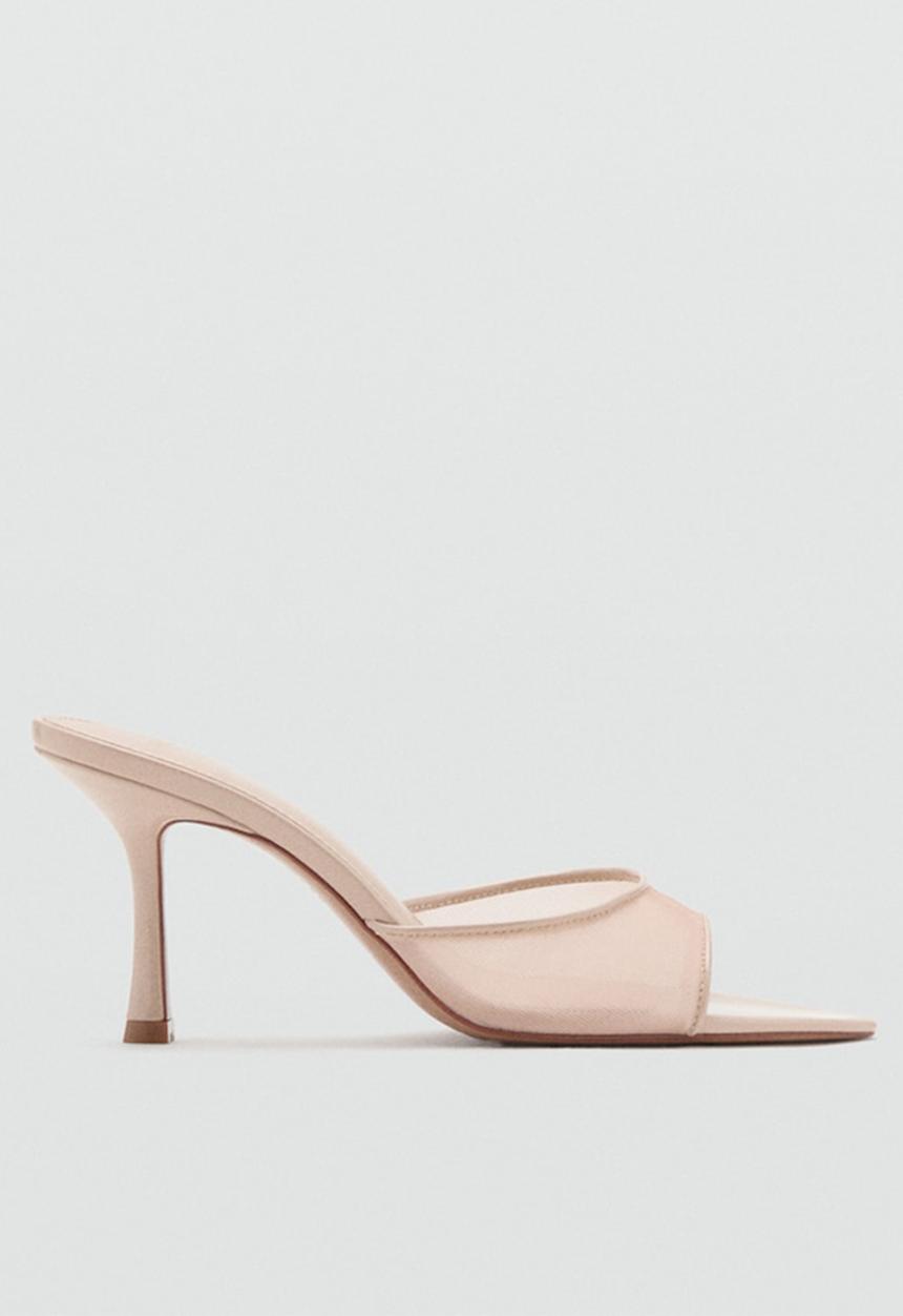 MANGO - Pepym2 open toe mule - light/pastel pink