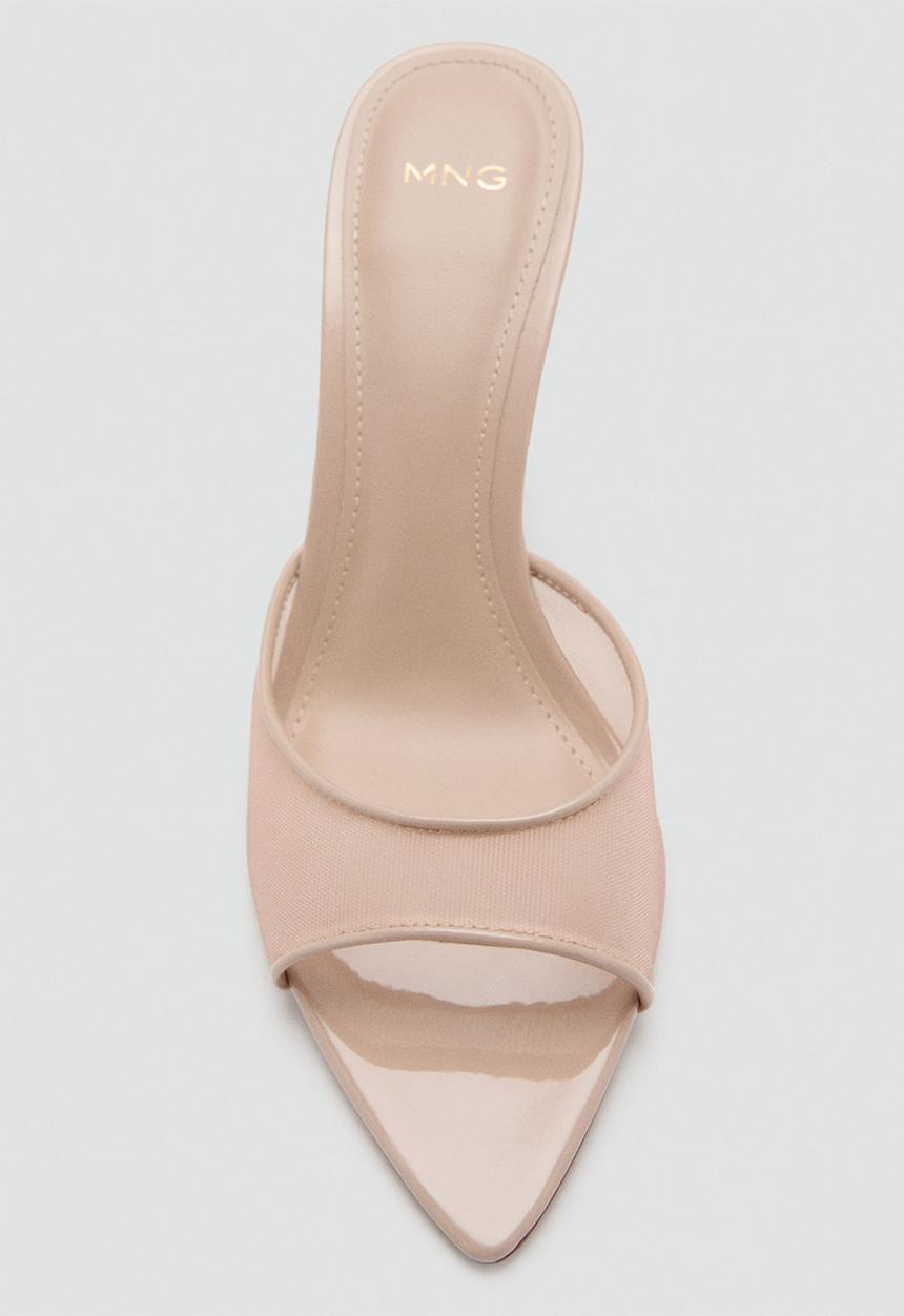 MANGO - Pepym2 open toe mule - light/pastel pink