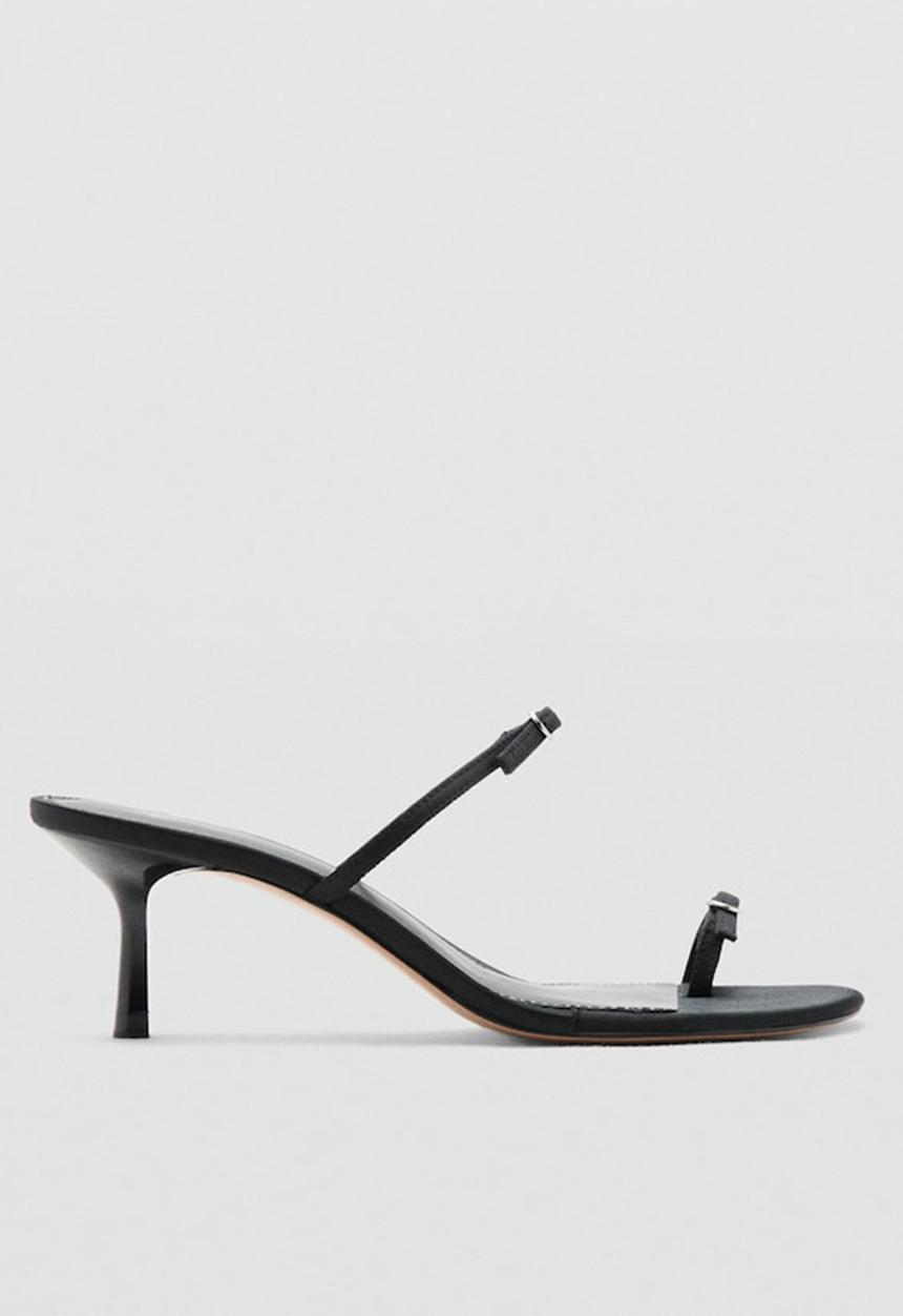 MANGO - Gina open toe mule - black