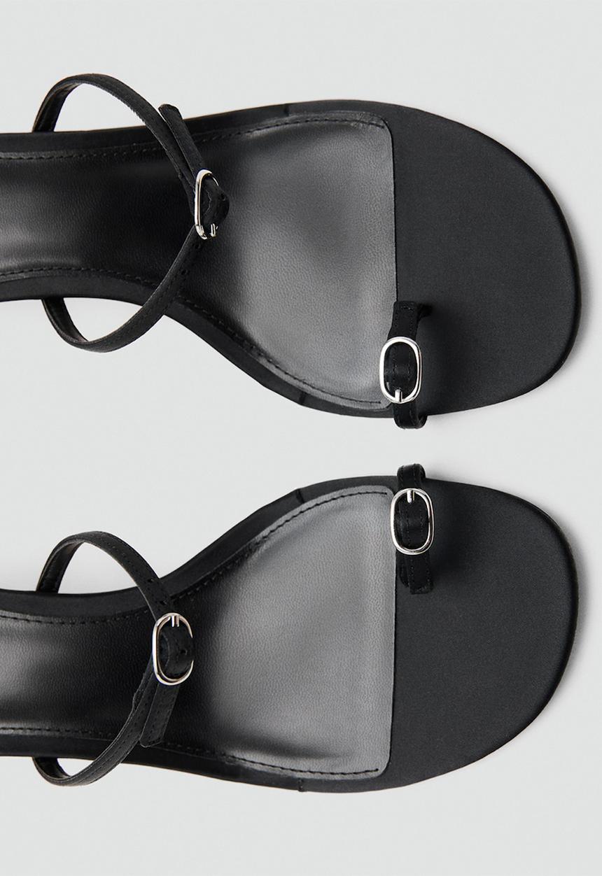 MANGO - Gina open toe mule - black