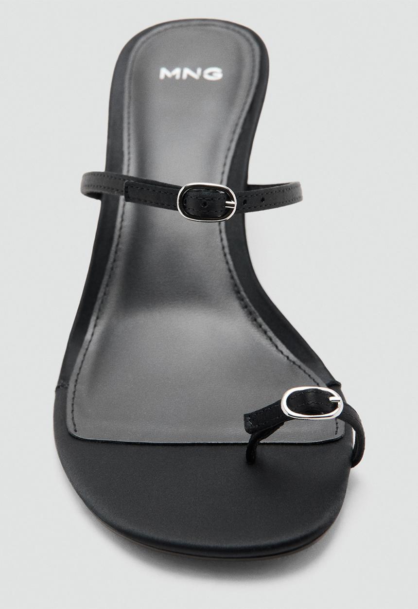 MANGO - Gina open toe mule - black
