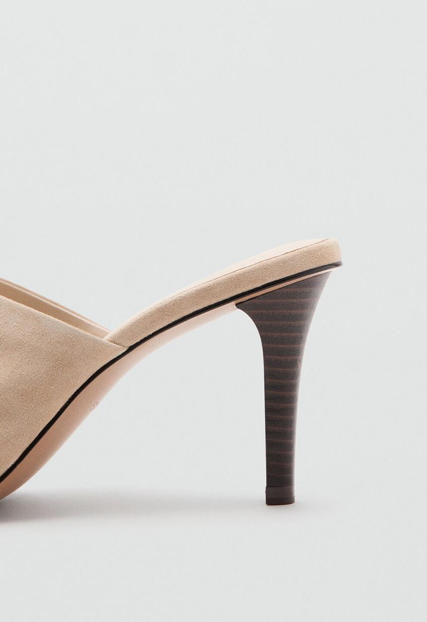 MANGO - Fing open toe mule - neutral