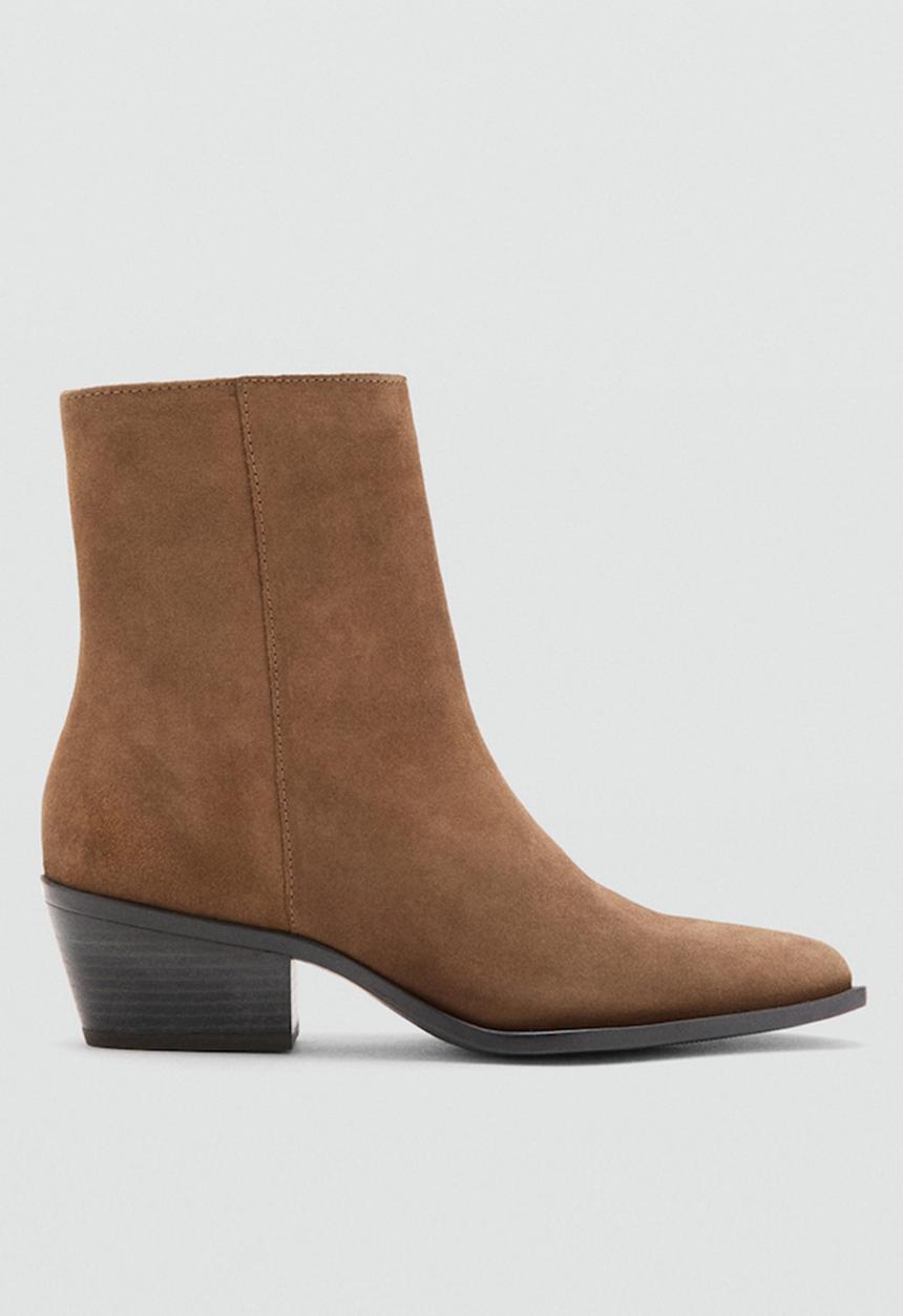 MANGO - Wagonankleboot western - medium brown