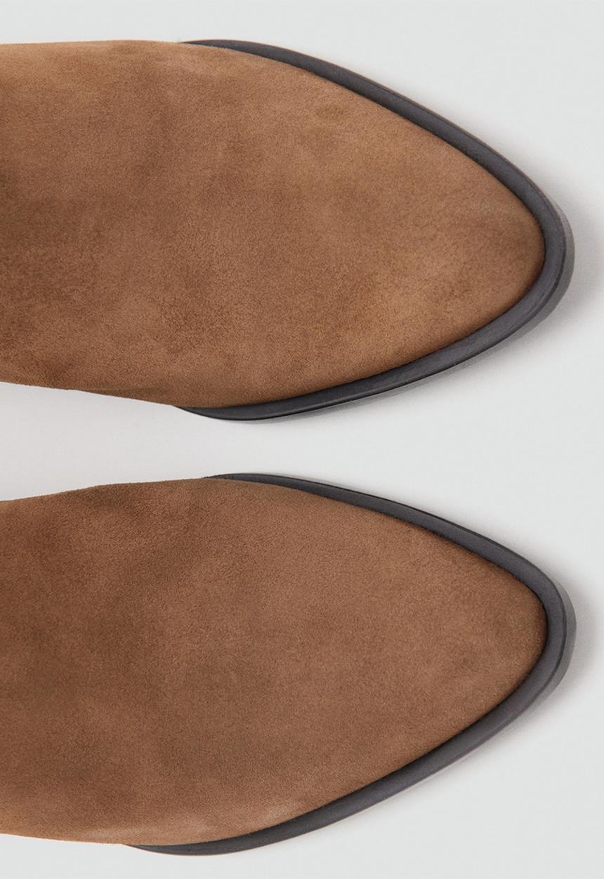 MANGO - Wagonankleboot western - medium brown