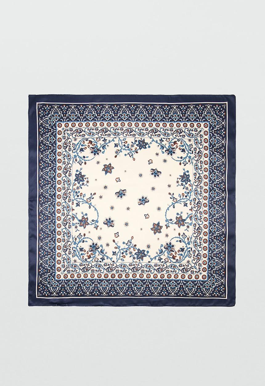 MANGO - Hojas Kerchief - Navy