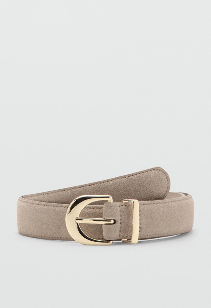 MANGO - Mayo Belt - Light Brown
