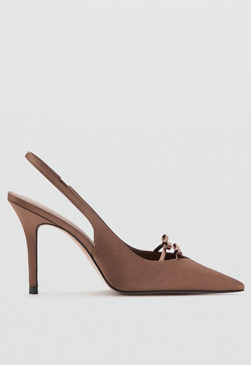 MANGO - Laurel closed toe slingback - dark brown