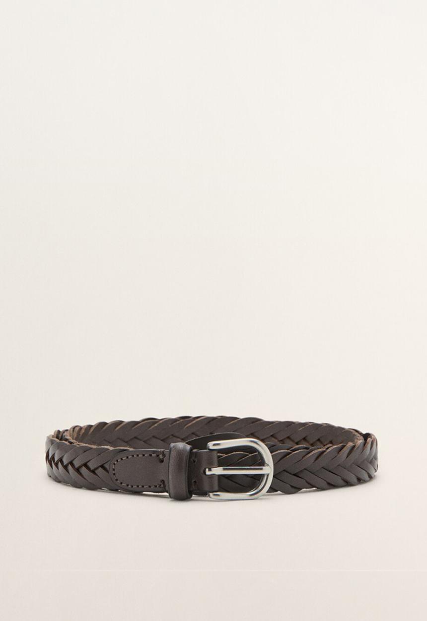 MANGO - Trenza Belt - Brown