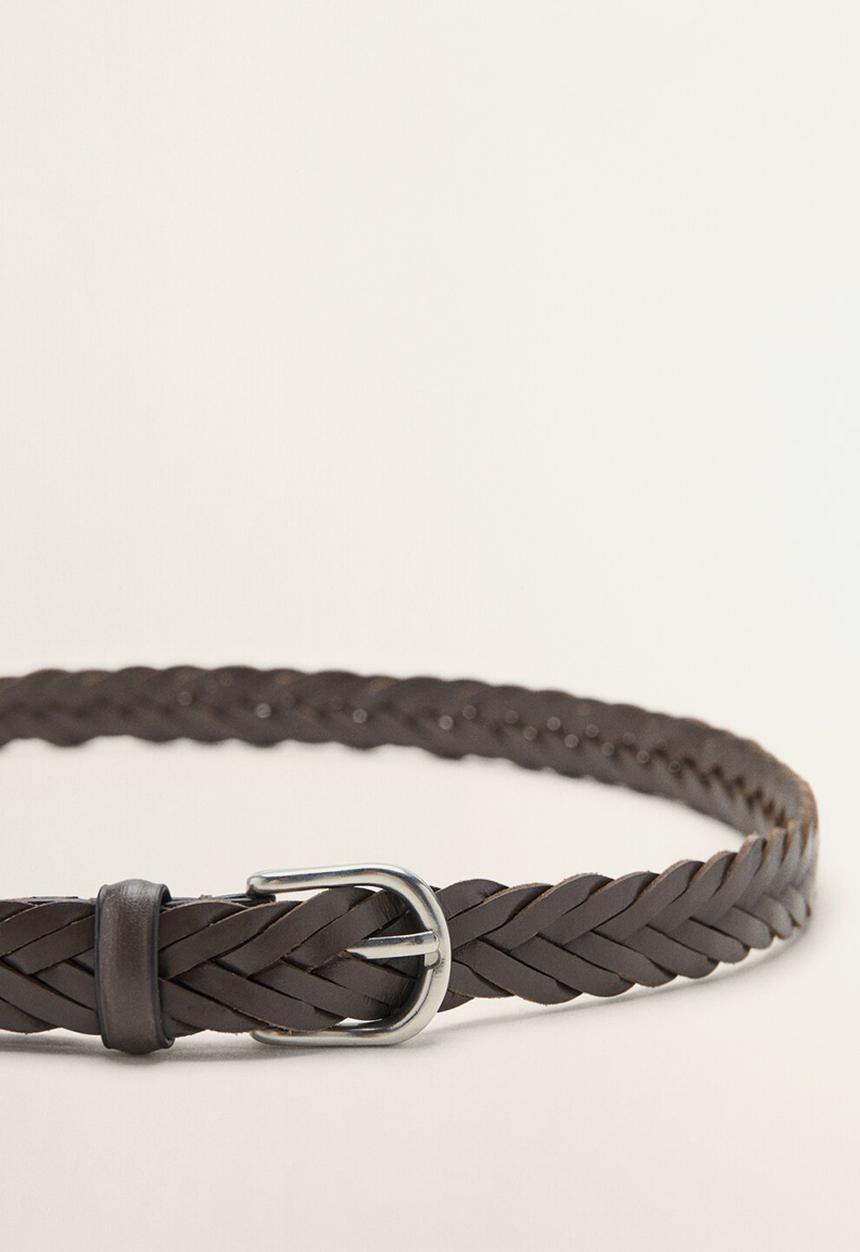 MANGO - Trenza Belt - Brown
