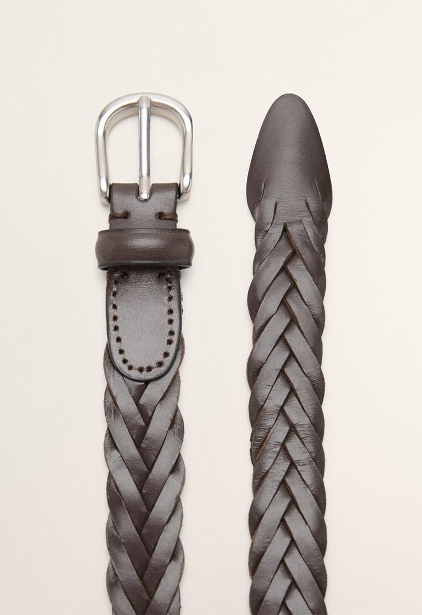 MANGO - Trenza Belt - Brown