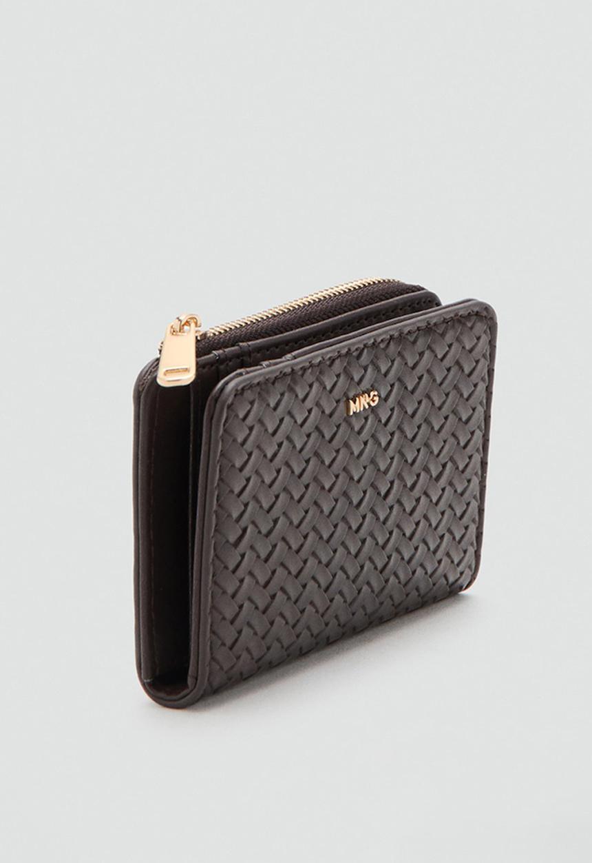 MANGO - Tromple Wallet- Dark Brown