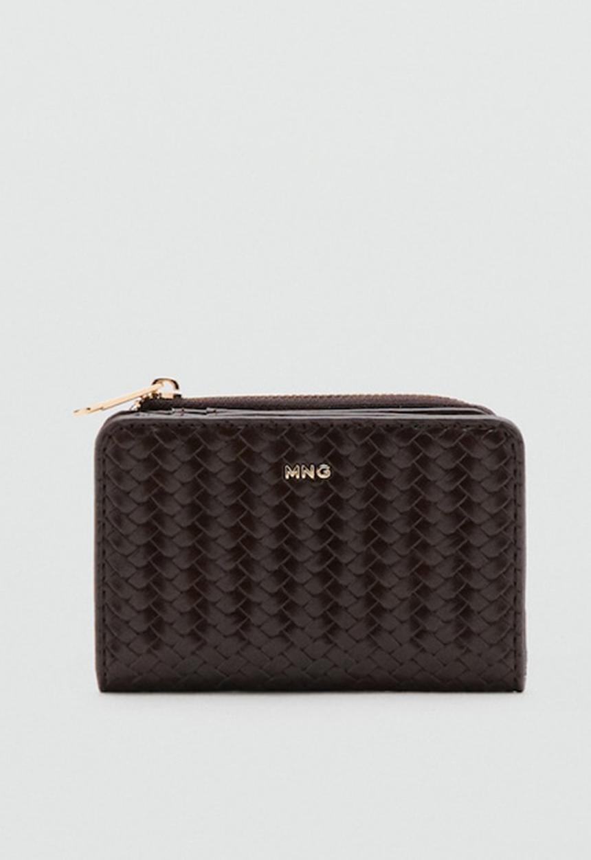MANGO - Tromple Wallet- Dark Brown