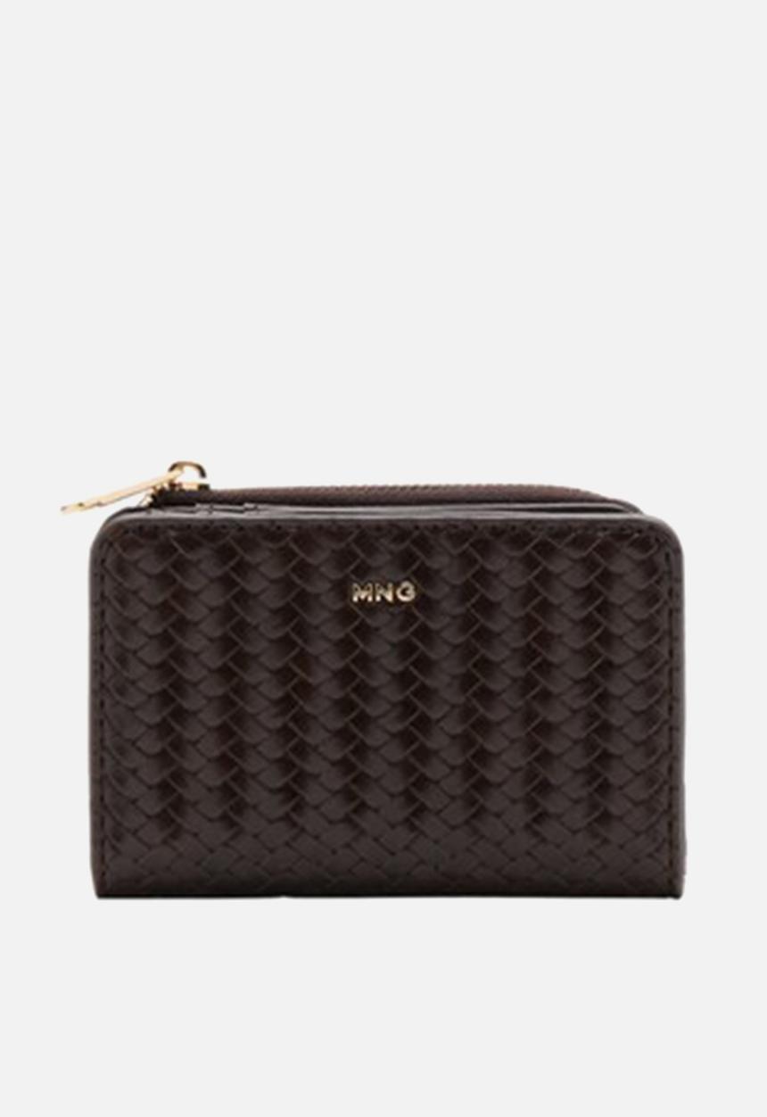 MANGO - Tromple Wallet- Dark Brown