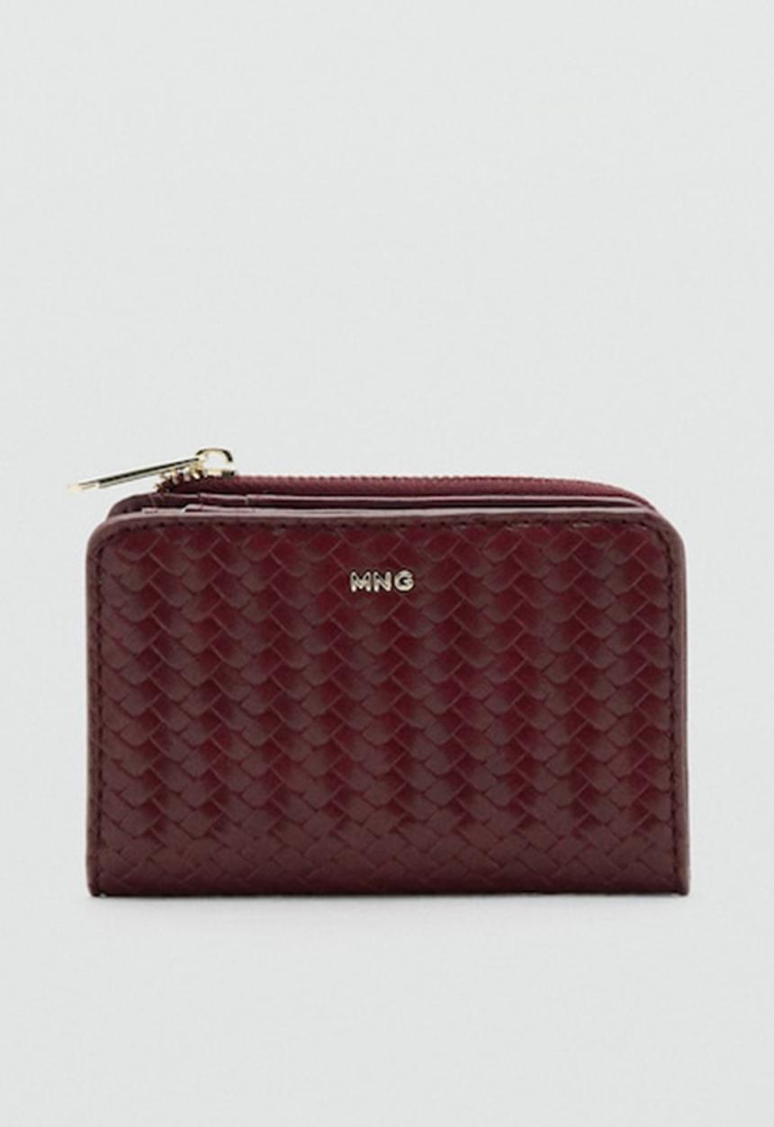 MANGO - Tromple Wallet- Dark Red