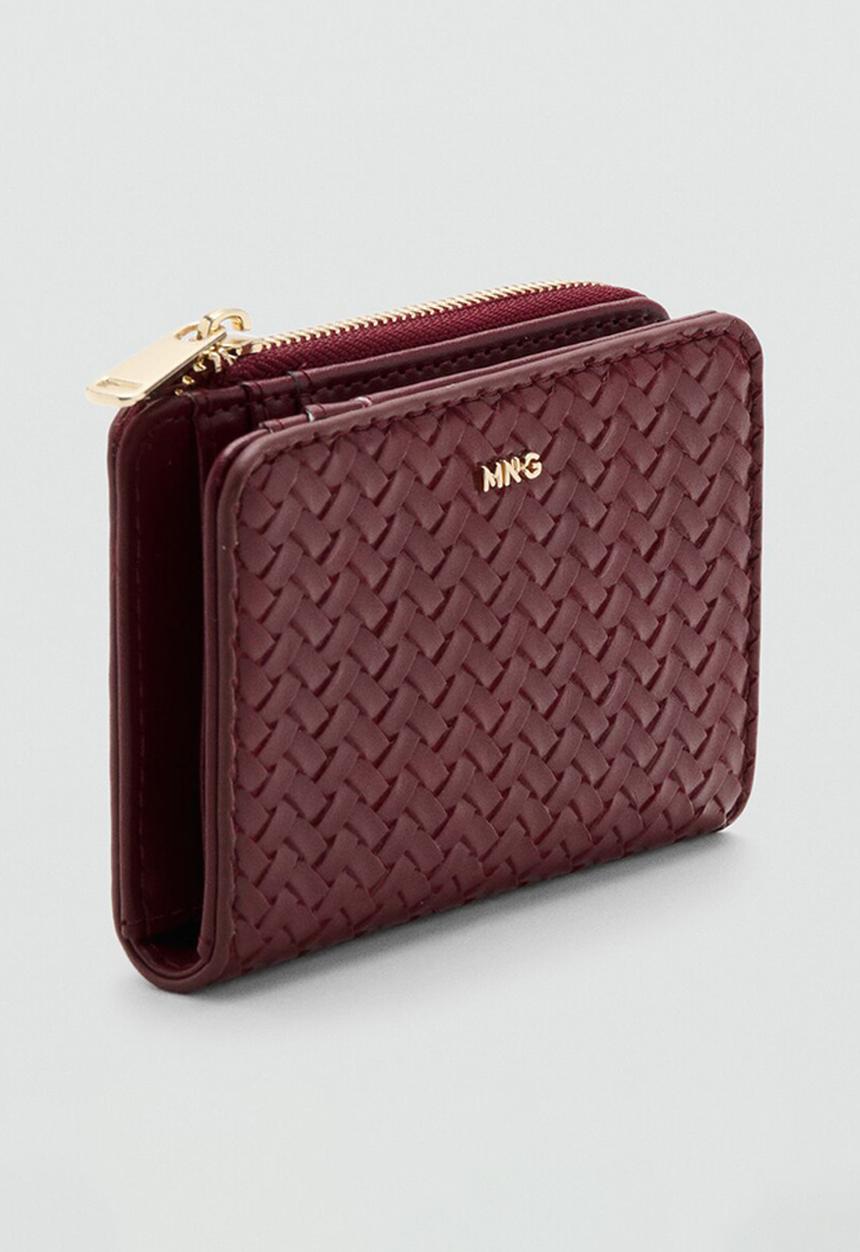 MANGO - Tromple Wallet- Dark Red