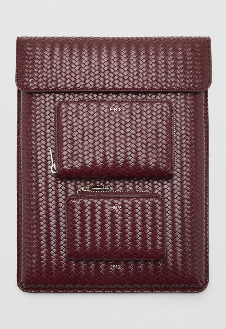 MANGO - Tromple Wallet- Dark Red