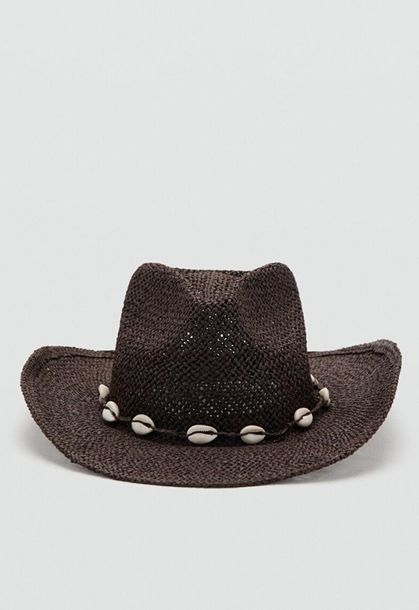 MANGO - Montana Hat- Dark Brown
