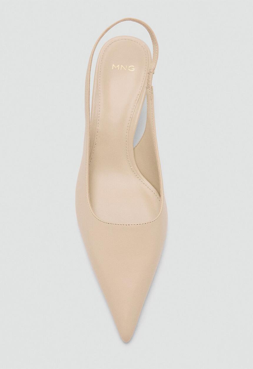MANGO - Tom closed toe slingback - light beige