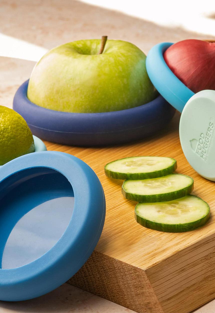 Foodhuggers - Food Huggers Silicone Airtight Food Covers Set of 5 - Ice Blue