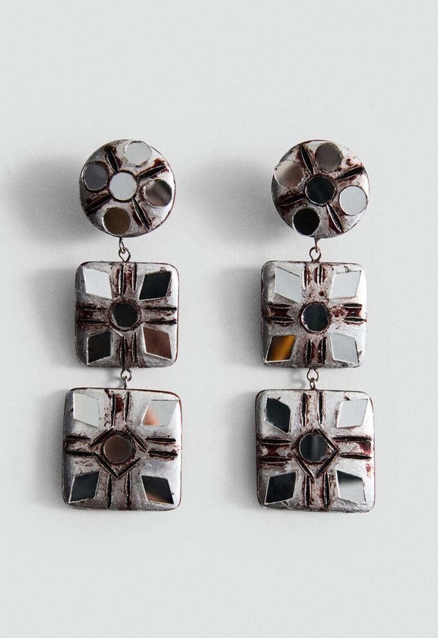 MANGO - Tao Earrings  - Brown