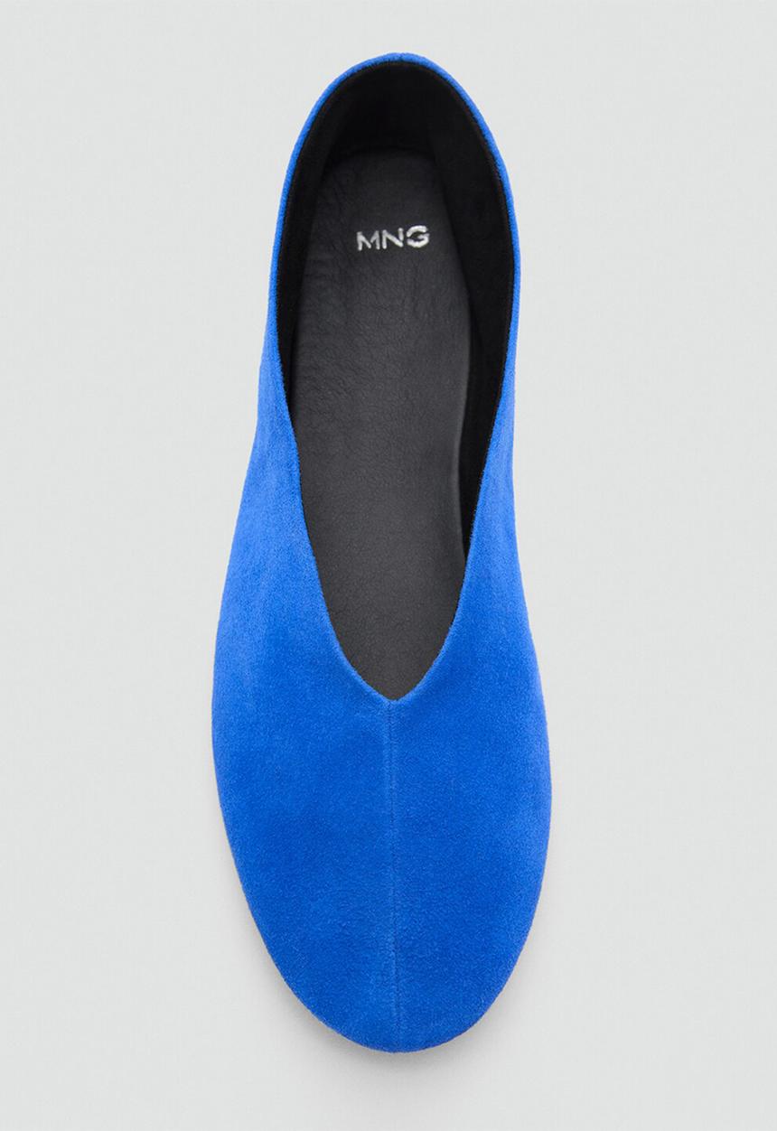 MANGO - Bablue pump - medium blue