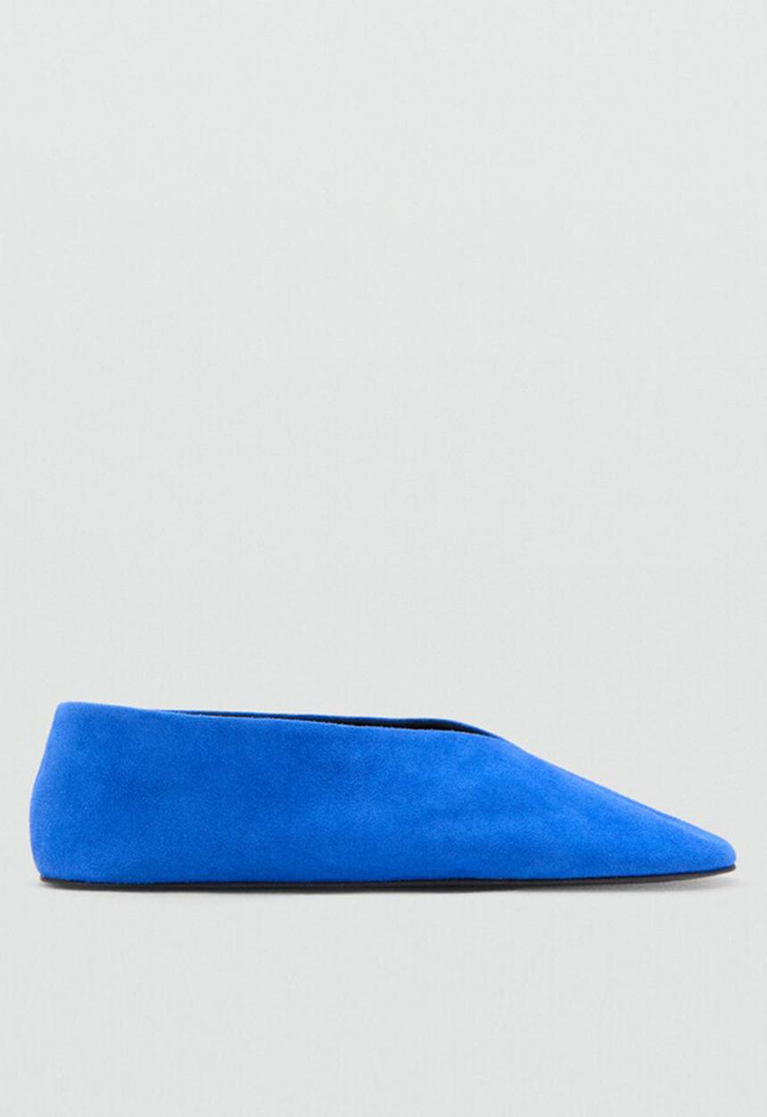MANGO - Bablue pump - medium blue